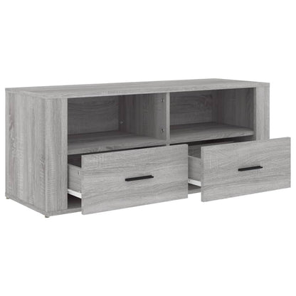 Tv-Meubel 00X35X40 Cm Bewerkt Hout Eikenkleurig Grijs sonoma