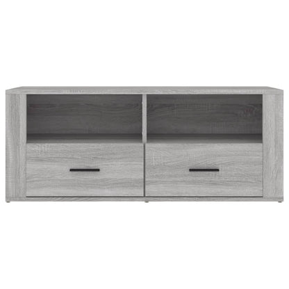 Tv-Meubel 00X35X40 Cm Bewerkt Hout Eikenkleurig Grijs sonoma
