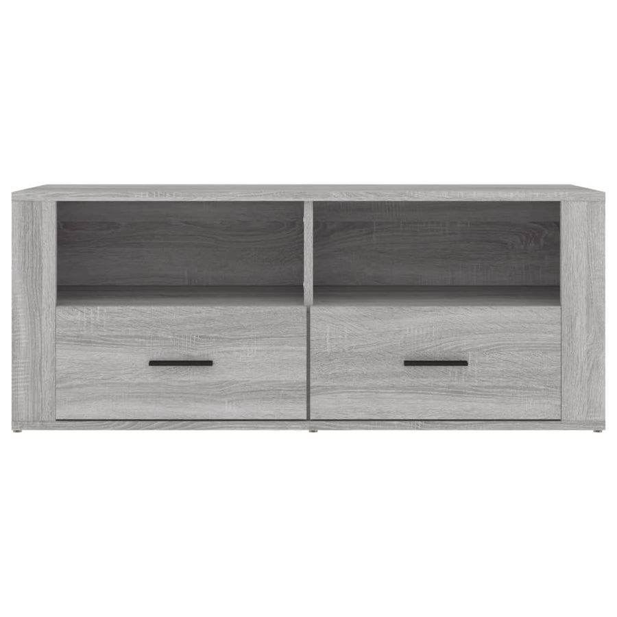 Tv-Meubel 00X35X40 Cm Bewerkt Hout Eikenkleurig Grijs sonoma