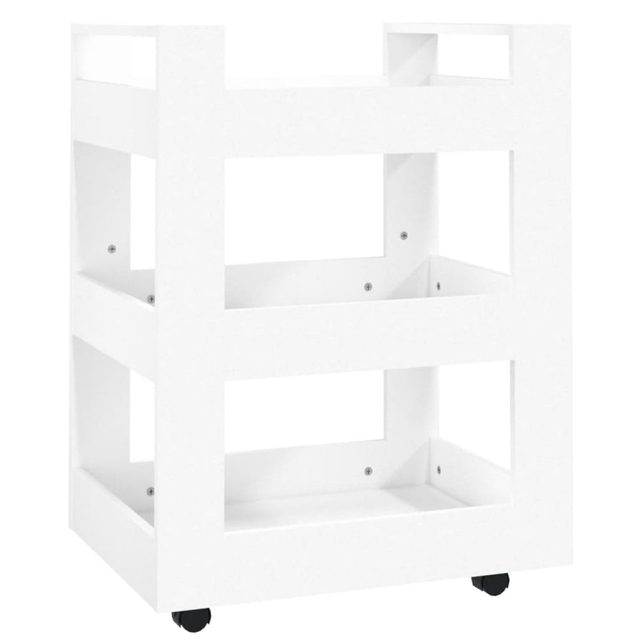 Keukentrolley 60X45X80 Cm Bewerkt Hout Wit