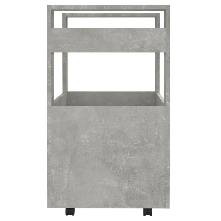 Keukentrolley 60X45X80 Cm Bewerkt Hout Betongrijs