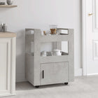 Kitchen trolley 60x45x80 cm engineered wood concrete grey