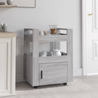 Kitchen trolley 60x45x80cm engineered wood grey Sonoma oak effect