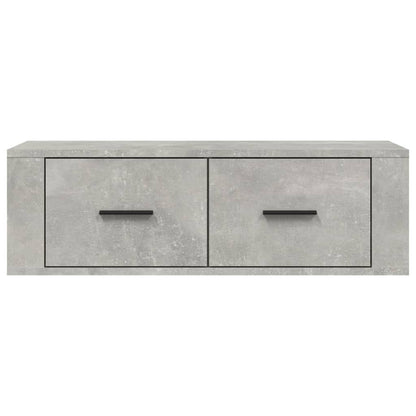 Tv-Hangmeubel 80X36X25 Cm Bewerkt Hout Betongrijs