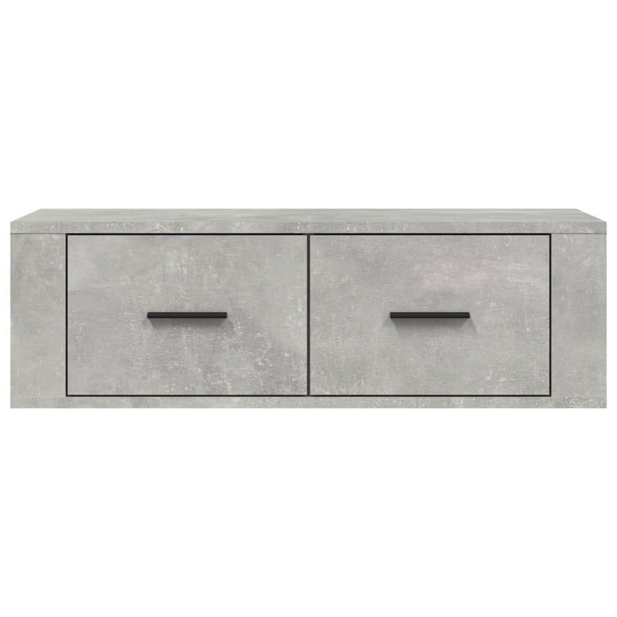 Tv-Hangmeubel 80X36X25 Cm Bewerkt Hout Betongrijs