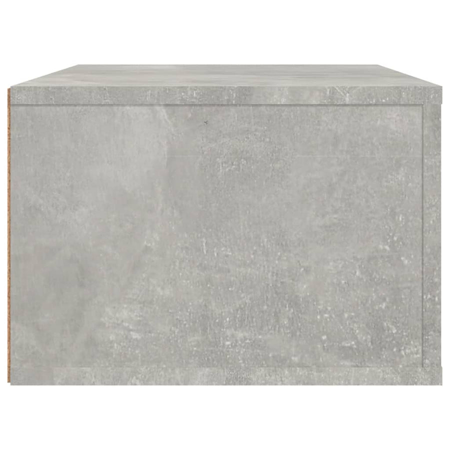 Tv-Hangmeubel 80X36X25 Cm Bewerkt Hout Betongrijs
