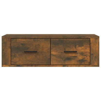 Tv-Hangmeubel 80X36X25 Cm Bewerkt Hout Kleurig Gerookt eiken