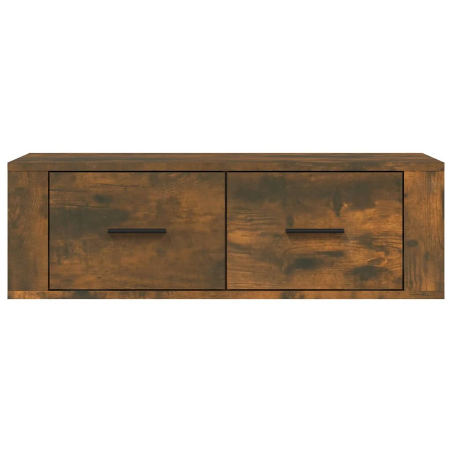 Tv-Hangmeubel 80X36X25 Cm Bewerkt Hout Kleurig Gerookt eiken