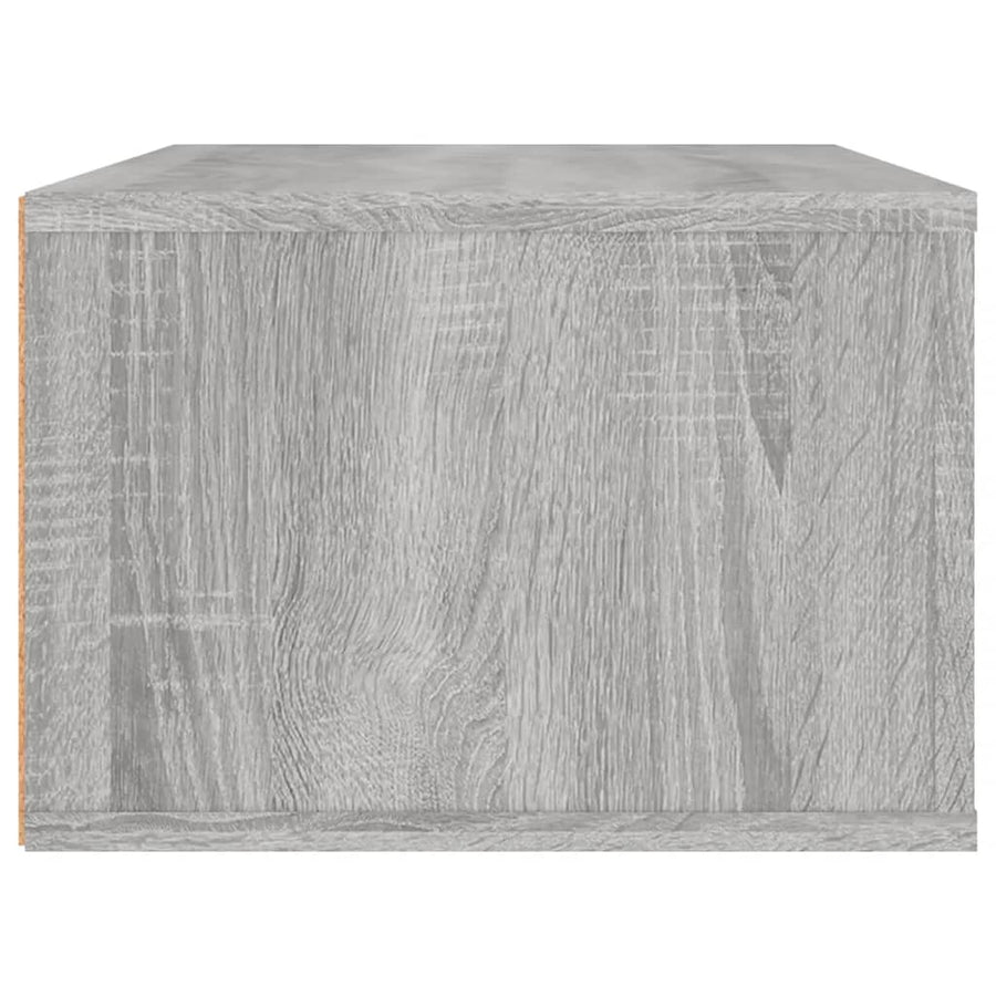 Tv-Hangmeubel 80X36X25 Cm Bewerkt Hout Eikenkleur Grijs sonoma