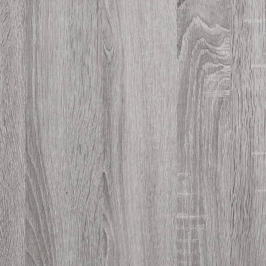Tv-Hangmeubel 80X36X25 Cm Bewerkt Hout Eikenkleur Grijs sonoma