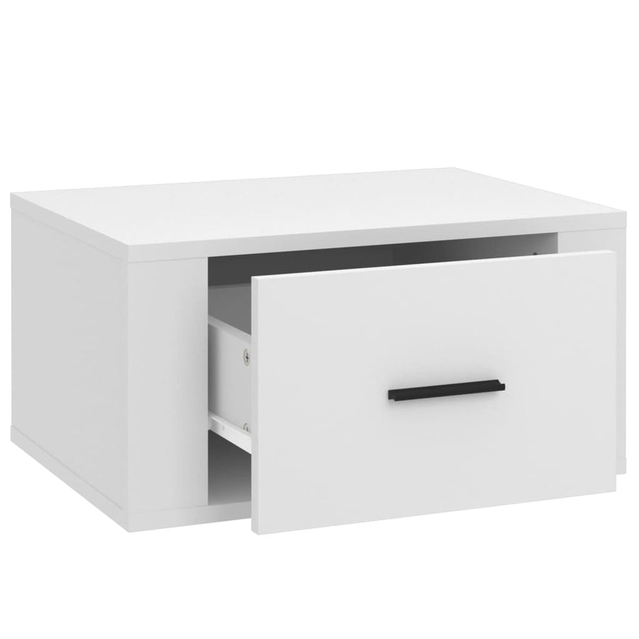 Nachtkastjes 2 St Wandgemonteerd 50X36X25 Cm Wit