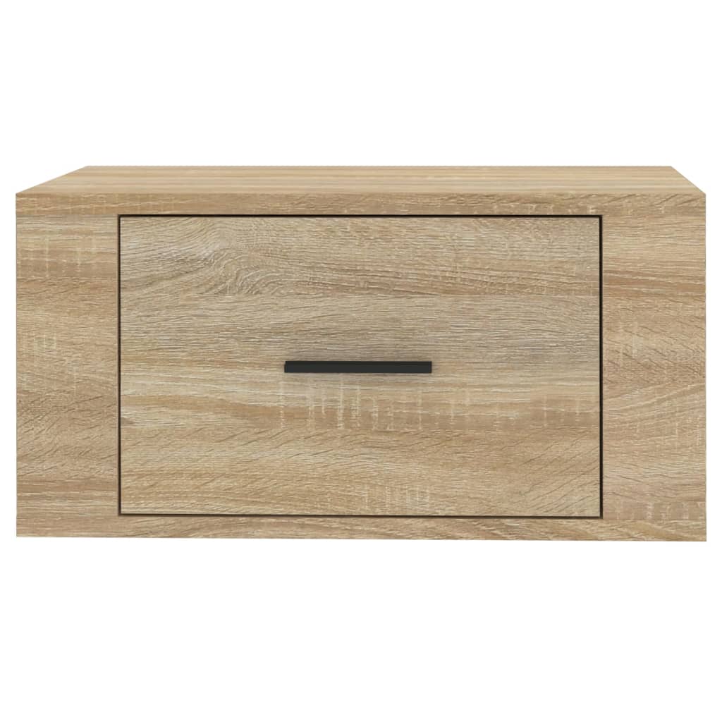 Nachtkastjes 2 St Wandgemonteerd 50X36X25 Cm Sonoma Eikenkleur
