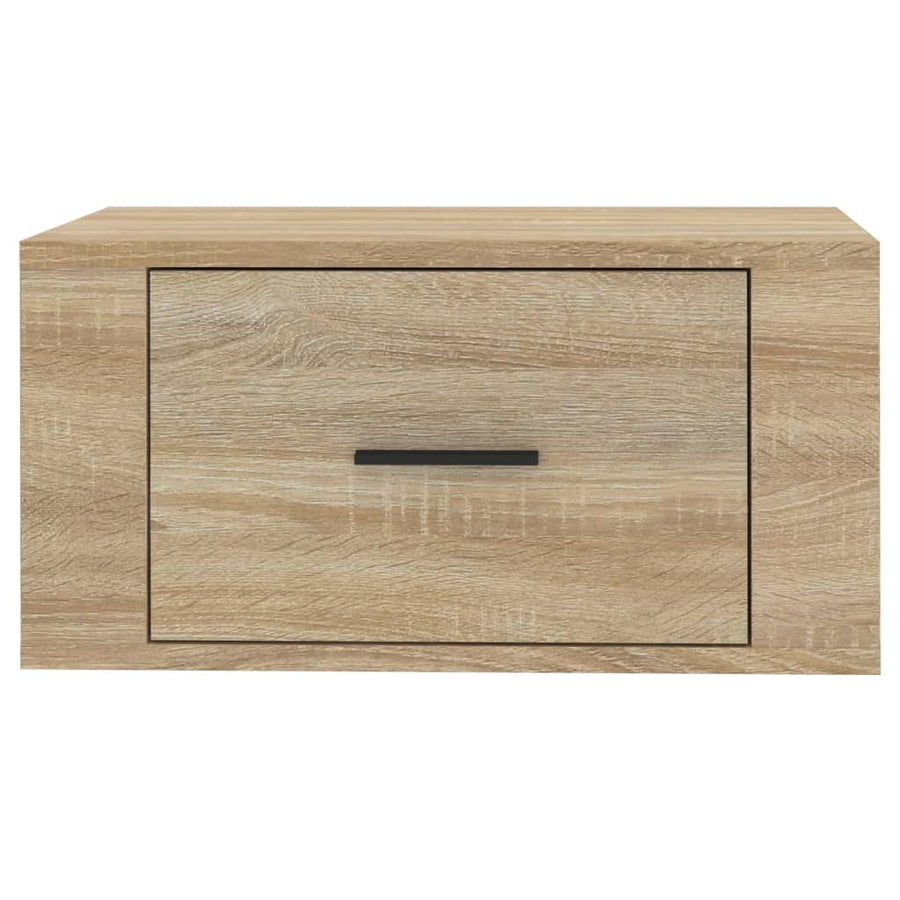 Nachtkastjes 2 St Wandgemonteerd 50X36X25 Cm Sonoma Eikenkleur