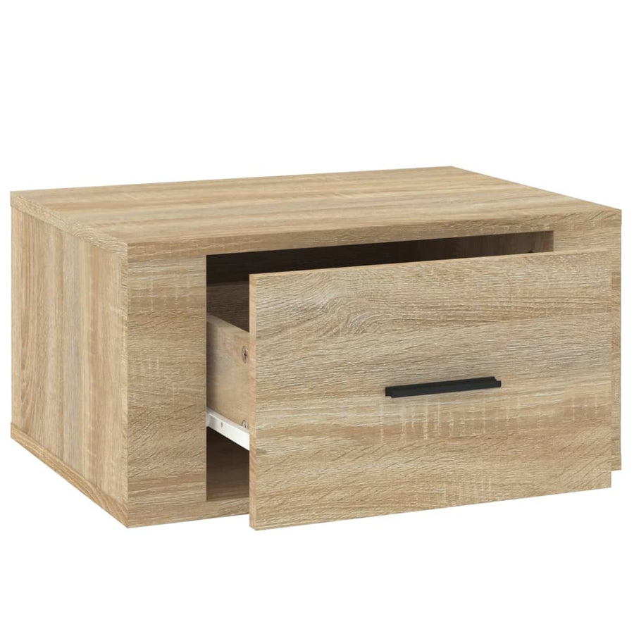 Nachtkastjes 2 St Wandgemonteerd 50X36X25 Cm Sonoma Eikenkleur