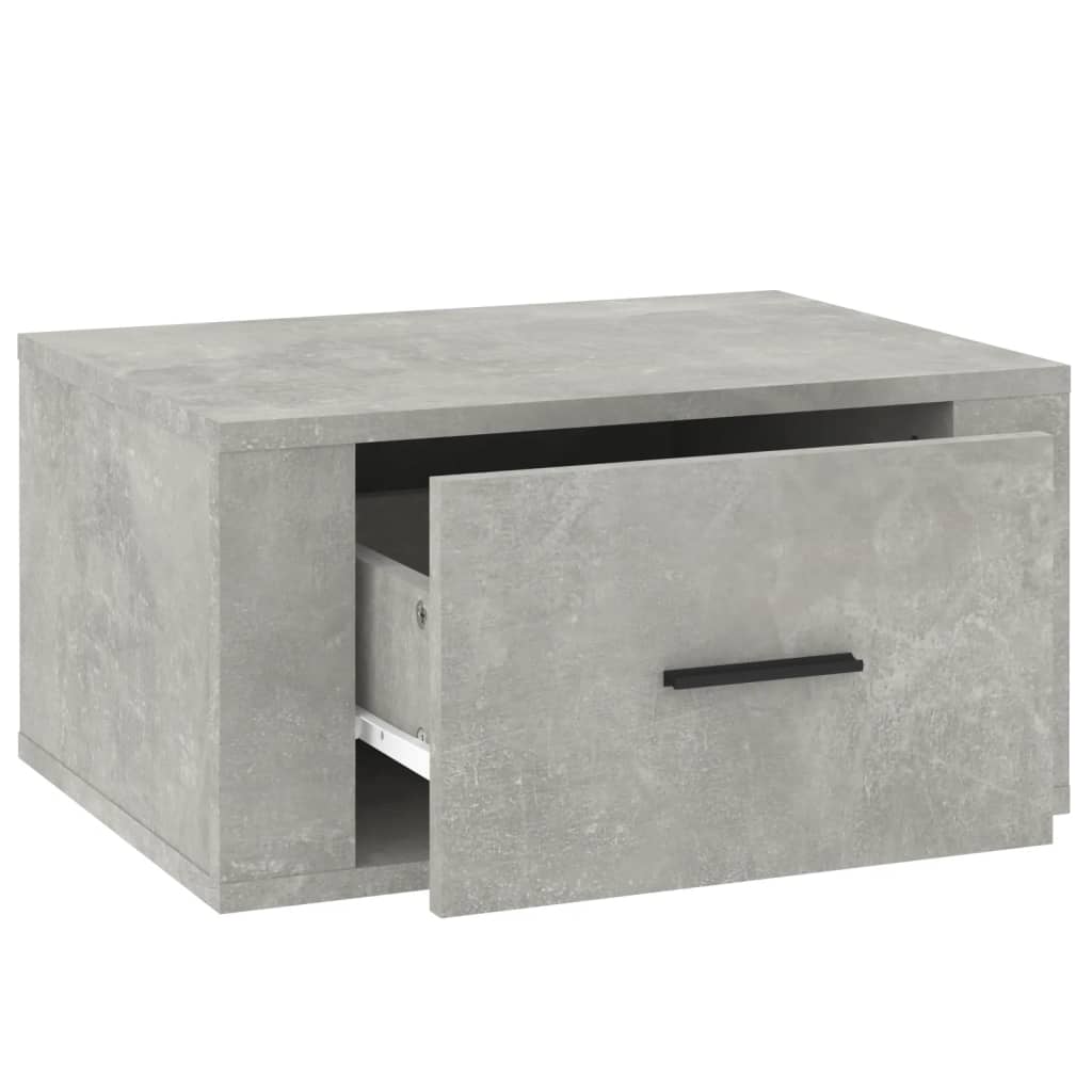 Nachtkastje Wandgemonteerd 50X36X25 Cm Betongrijs