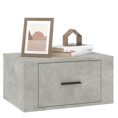 Nachtkastjes 2 St Wandgemonteerd 50X36X25 Cm Betongrijs
