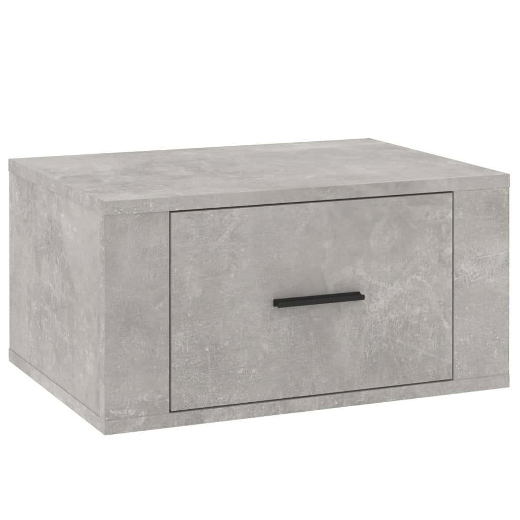 Nachtkastjes 2 St Wandgemonteerd 50X36X25 Cm Betongrijs
