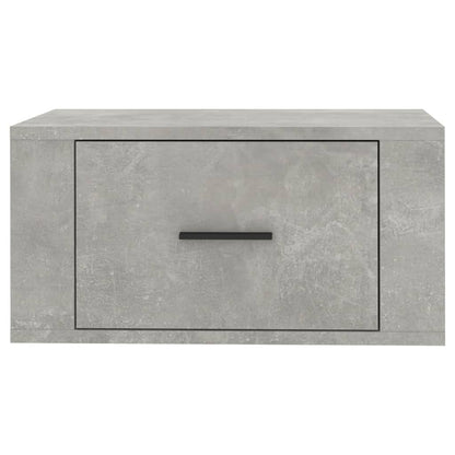 Nachtkastjes 2 St Wandgemonteerd 50X36X25 Cm Betongrijs