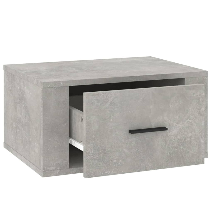 Nachtkastjes 2 St Wandgemonteerd 50X36X25 Cm Betongrijs
