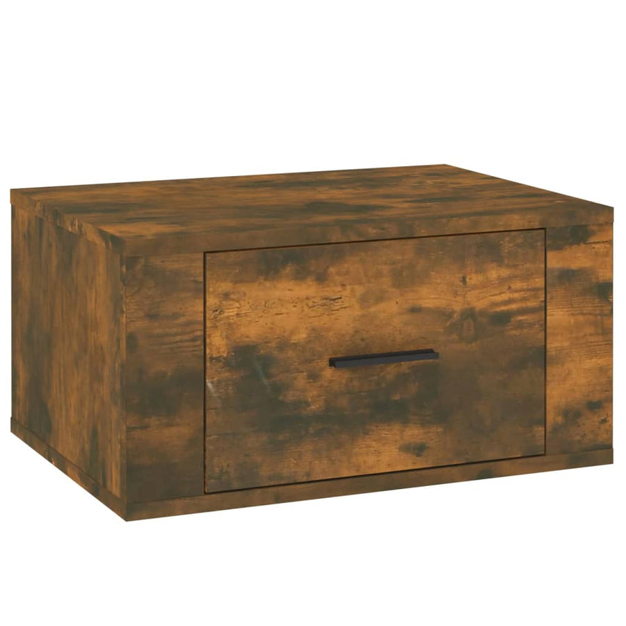 Nachtkastjes 2 St Wandgemonteerd 50X36X25 Cm Gerookt Eikenkleur
