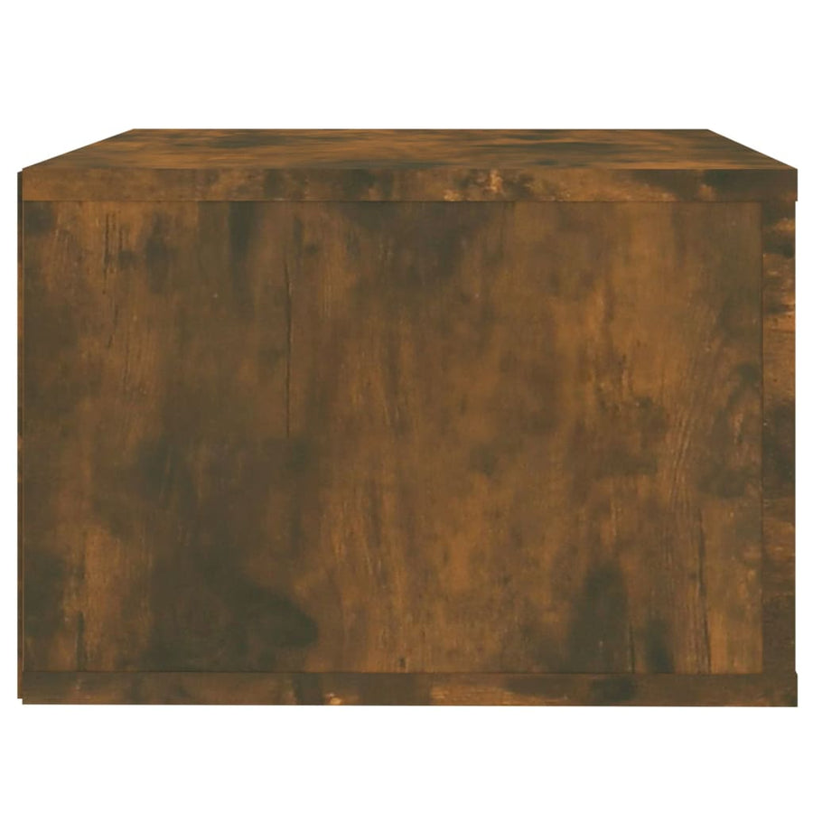 Nachtkastjes 2 St Wandgemonteerd 50X36X25 Cm Gerookt Eikenkleur