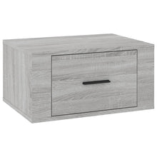 Nachtkastje Wandgemonteerd 50X36X25 Cm Grijs Sonoma Eikenkleur