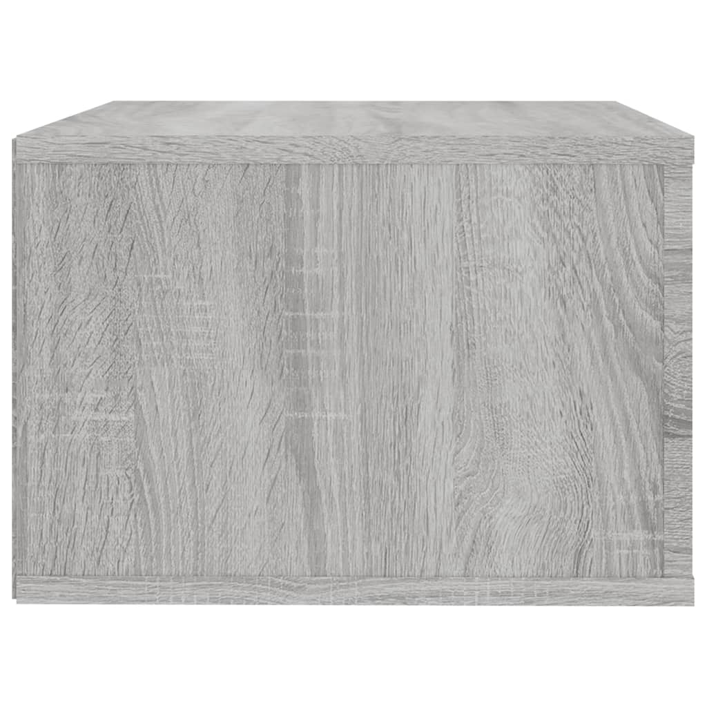 Nachtkastje Wandgemonteerd 50X36X25 Cm Grijs Sonoma Eikenkleur