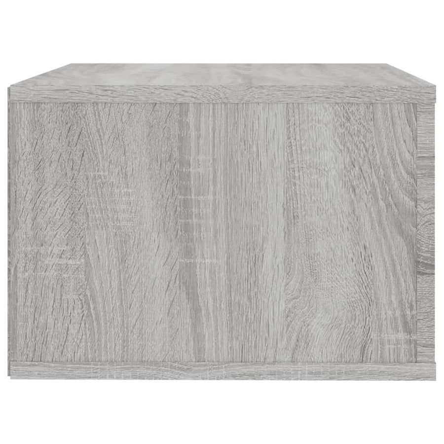 Nachtkastje Wandgemonteerd 50X36X25 Cm Grijs Sonoma Eikenkleur