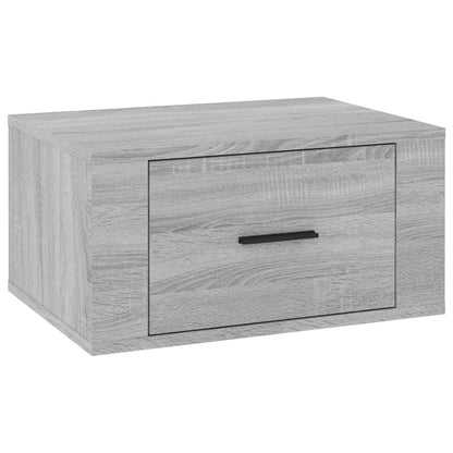 Nachtkastjes 2 St Wandgemonteerd 50X36X25 Cm Grijs Sonoma Eiken