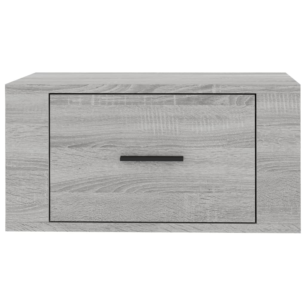Nachtkastjes 2 St Wandgemonteerd 50X36X25 Cm Grijs Sonoma Eiken