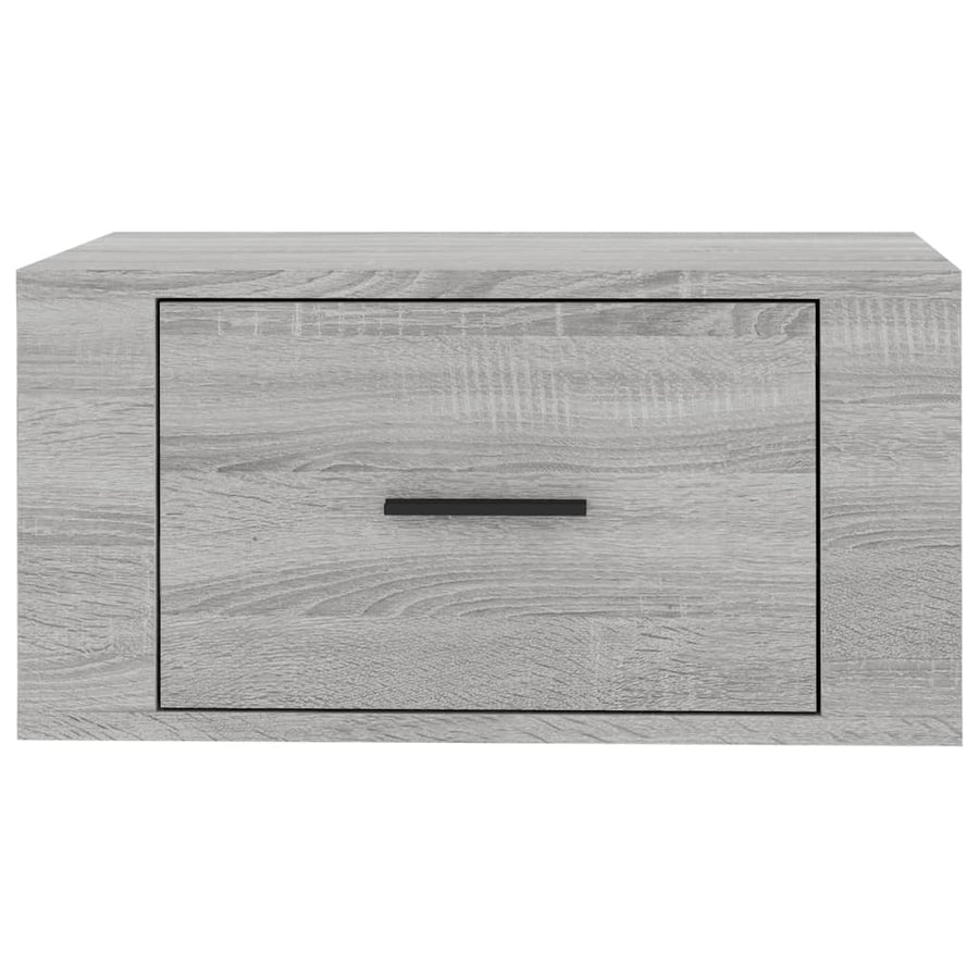 Nachtkastjes 2 St Wandgemonteerd 50X36X25 Cm Grijs Sonoma Eiken