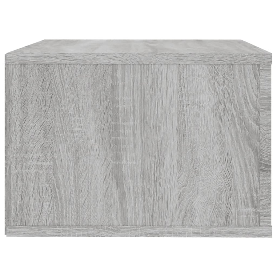 Nachtkastjes 2 St Wandgemonteerd 50X36X25 Cm Grijs Sonoma Eiken