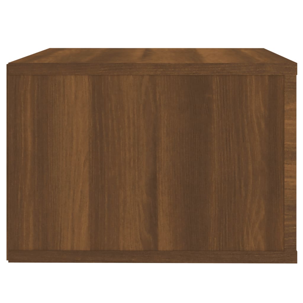 Nachtkastje Wandgemonteerd 50X36X25 Cm Bruin Eikenkleur