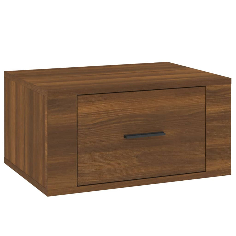 Nachtkastjes 2 St Wandgemonteerd 50X36X25 Cm Bruin Eikenkleur