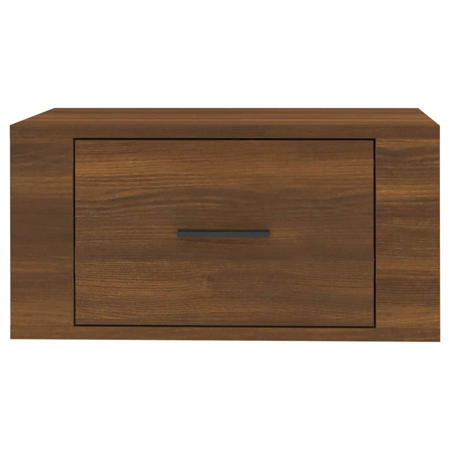 Nachtkastjes 2 St Wandgemonteerd 50X36X25 Cm Bruin Eikenkleur