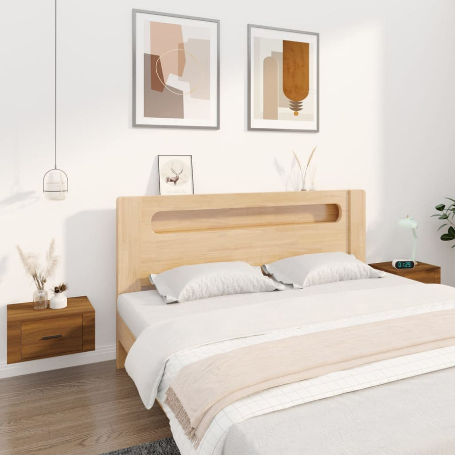 Nachtkastjes 2 St Wandgemonteerd 50X36X25 Cm Bruin Eikenkleur