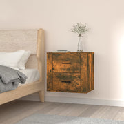 Nachtkastje wandgemonteerd 50x36x47 cm gerookt eiken