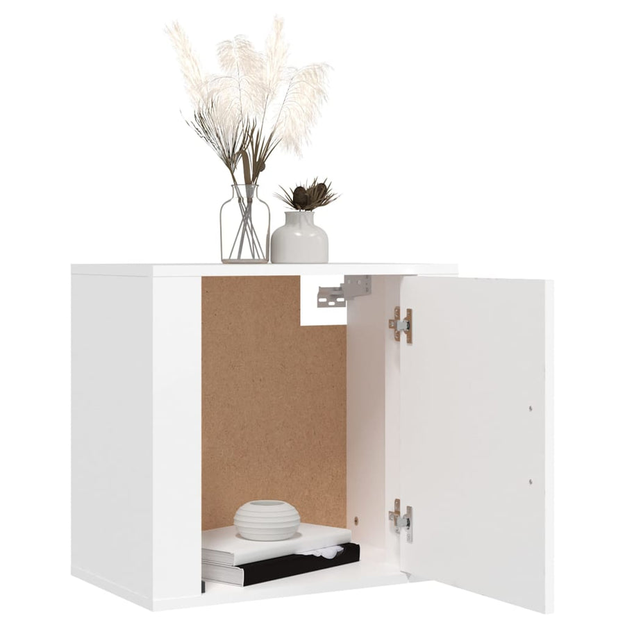 Nachtkastjes 2 St Wandgemonteerd 50X30X47 Cm Wit