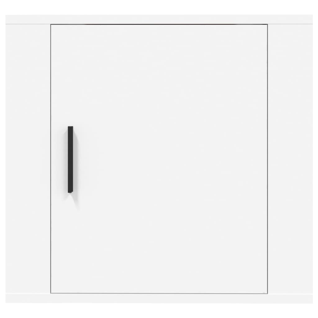 Nachtkastjes 2 St Wandgemonteerd 50X30X47 Cm Wit