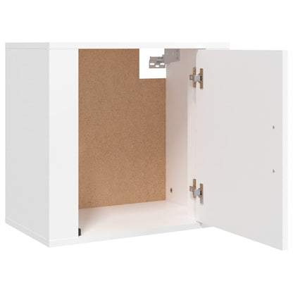 Nachtkastjes 2 St Wandgemonteerd 50X30X47 Cm Wit