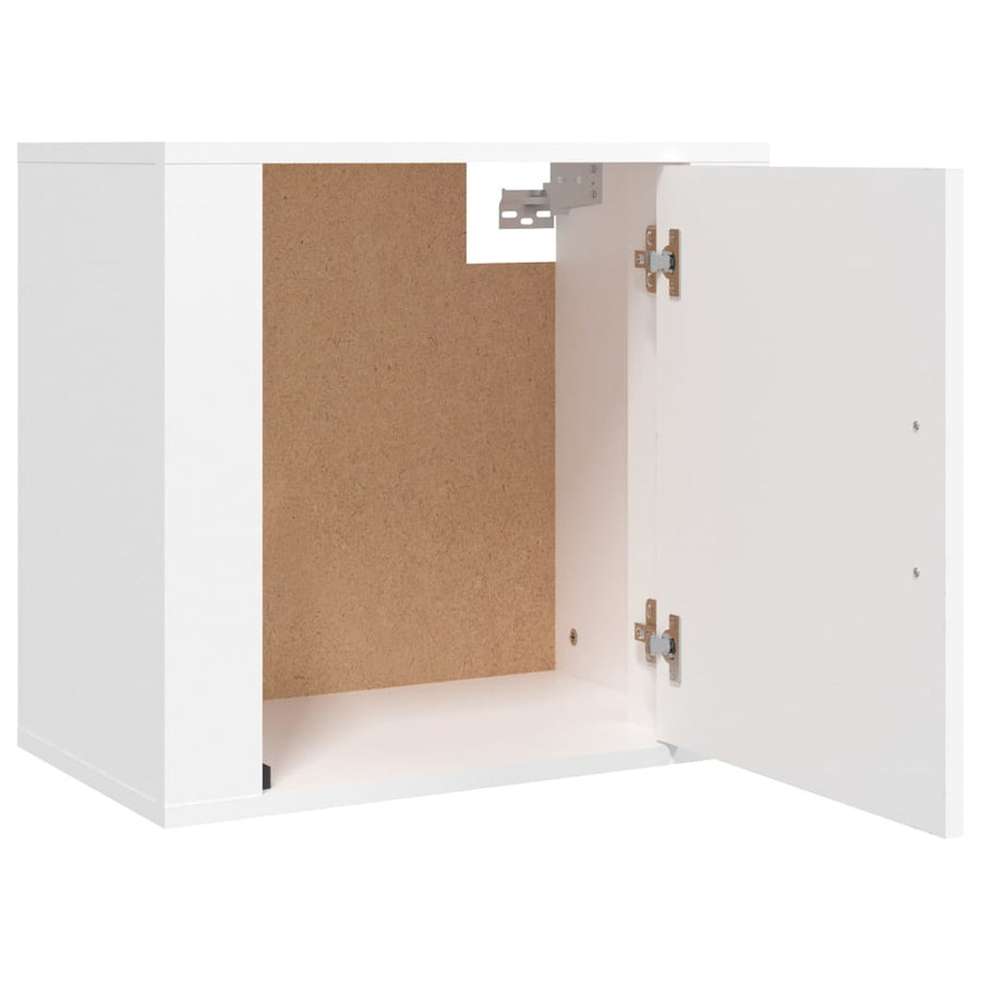 Nachtkastjes 2 St Wandgemonteerd 50X30X47 Cm Wit