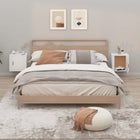 Bedside tables 2 pcs wall-mounted 50x30x47 cm white