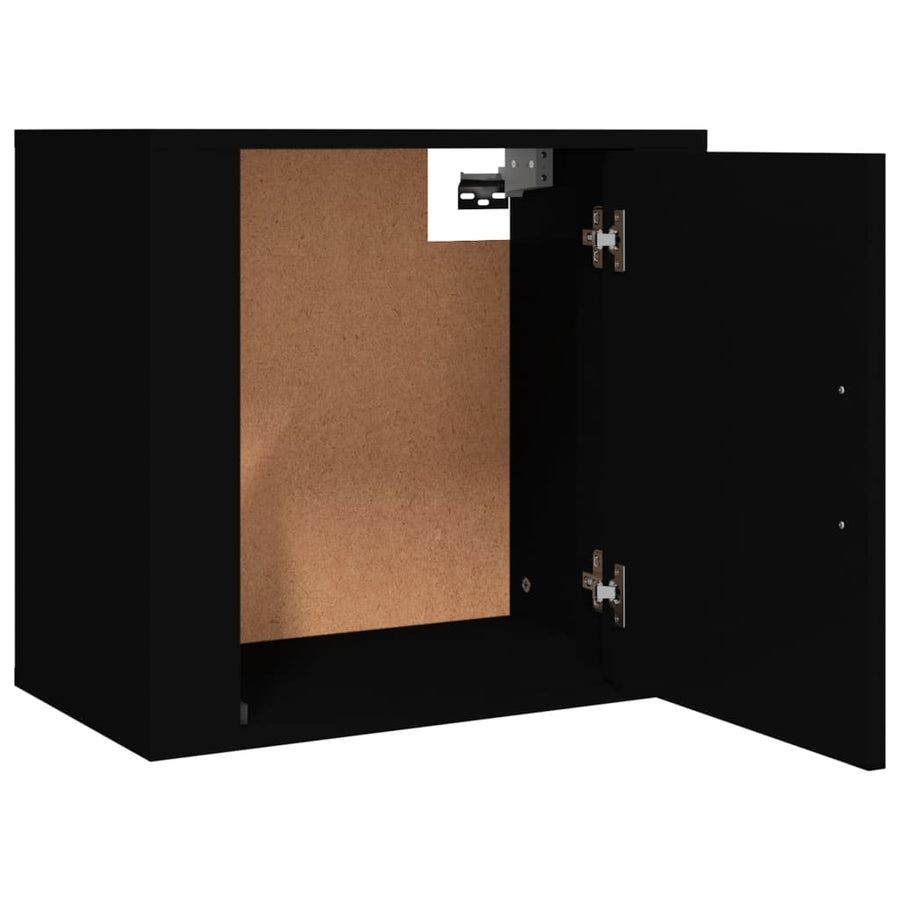 Nachtkastjes 2 St Wandgemonteerd 50X30X47 Cm Zwart