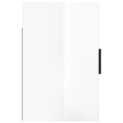 Nachtkastje Wandgemonteerd 50X30X47 Cm Hoogglans Wit