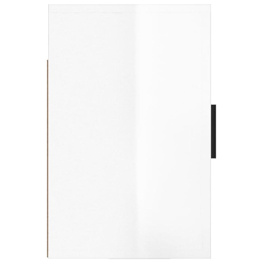 Nachtkastjes 2 St Wandgemonteerd 50X30X47 Cm Hoogglans Wit