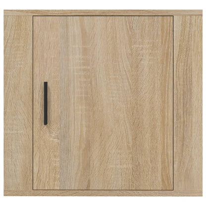 Nachtkastjes 2 St Wandgemonteerd 50X30X47 Cm Sonoma Eikenkleur