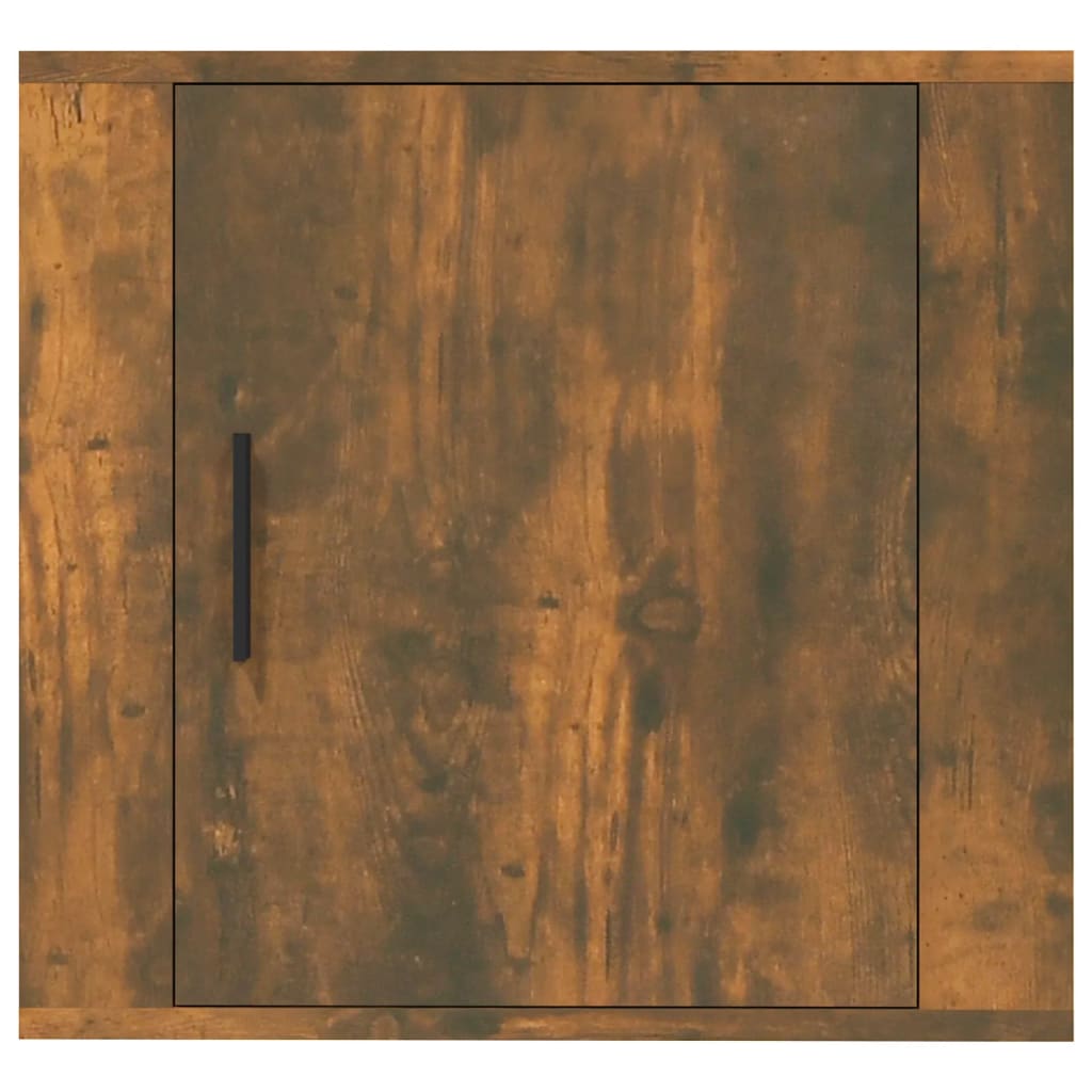 Nachtkastje Wandgemonteerd 50X30X47 Cm Gerookt Eikenkleurig