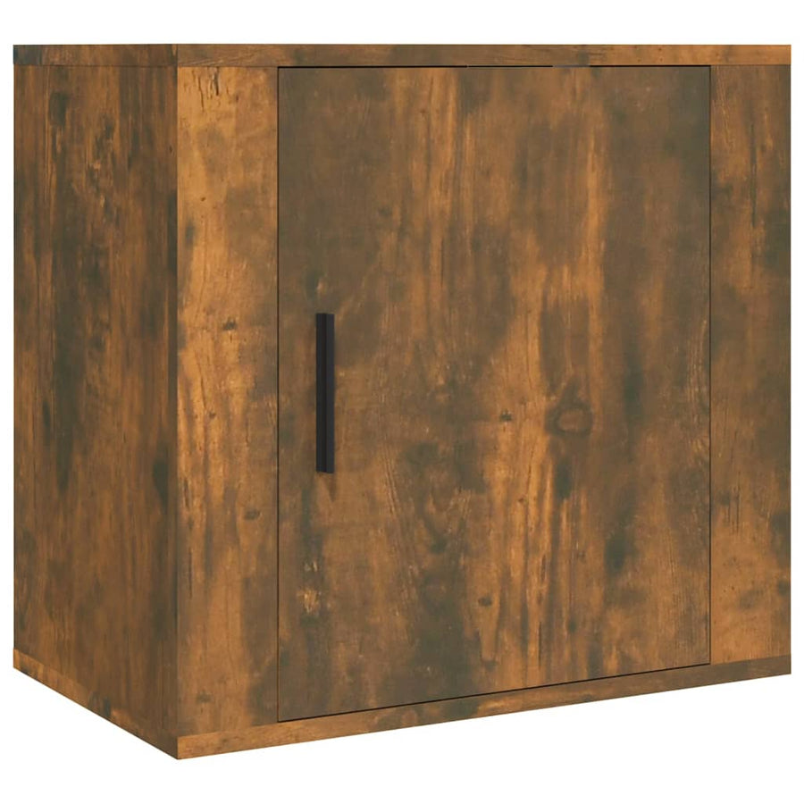 Nachtkastjes 2 St Wandgemonteerd 50X30X47 Cm Gerookt Eikenkleur