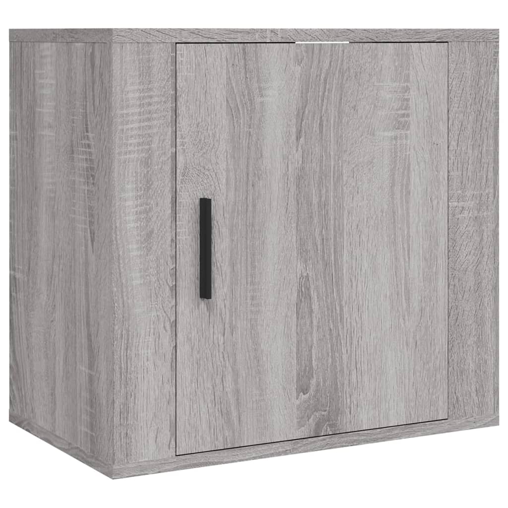 Nachtkastje Wandgemonteerd 50X30X47 Cm Grijs Sonoma Eikenkleur
