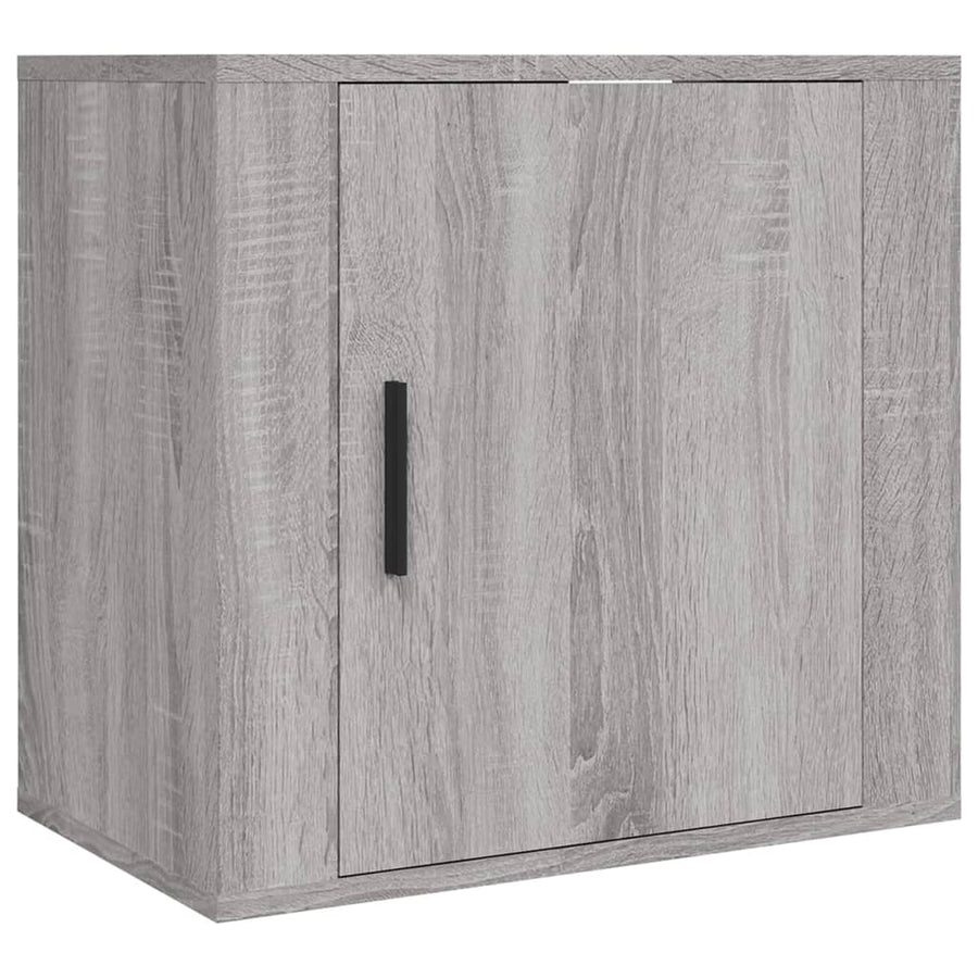 Nachtkastje Wandgemonteerd 50X30X47 Cm Grijs Sonoma Eikenkleur